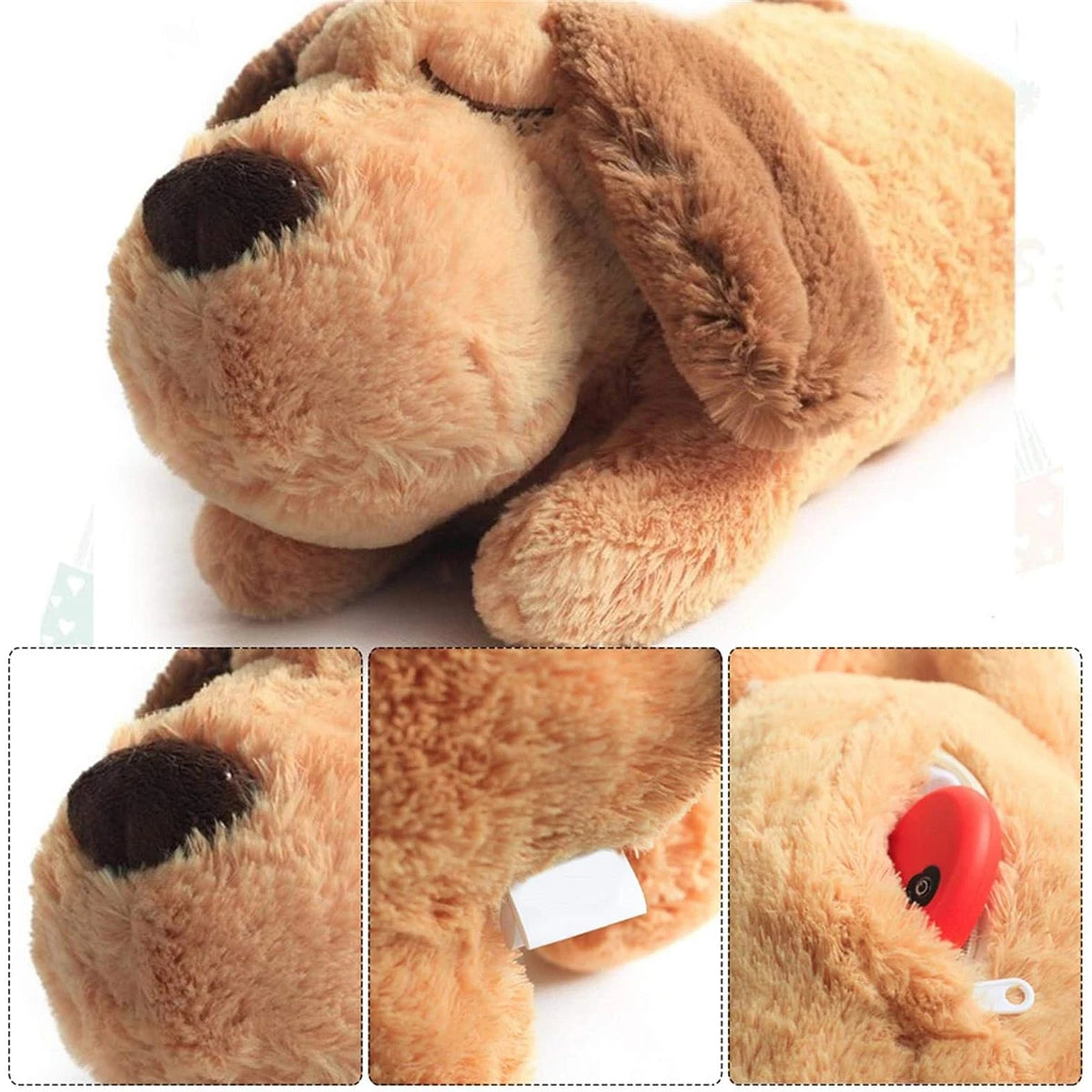 Beruhigendes Kuscheltier mit Herzschlag – Sicherheit für deinen Hund 🐾❤️